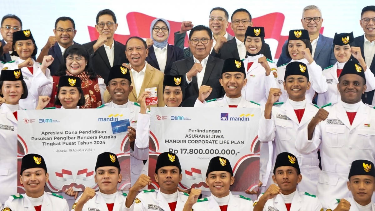 Menyala, Bank Mandiri Apresiasi Paskibraka Tingkat Pusat