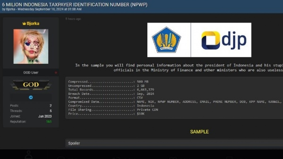 6 Juta Data NPWP Diduga Bocor, Kominfo Kena Sentil Publik: Sibuk Urus Fufufafa