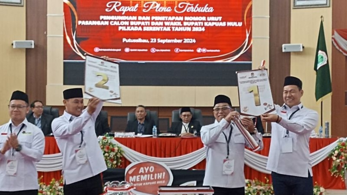 Resmi! Fransiskus Diaan Kantongi Nomor Urut 1 di Pilkada Kapuas Hulu 2024