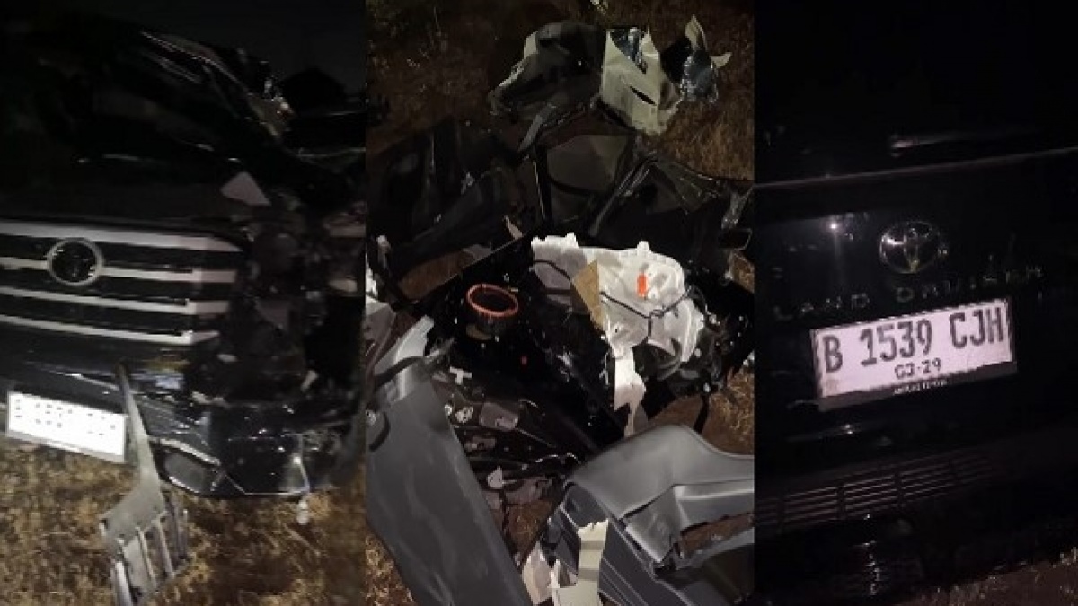 Tragis! Land Cruiser Rp2,6 Miliar Hancur Lebur Usai Hantam Truk di Tol Layang Makassar, 2 Nyawa Melayang
