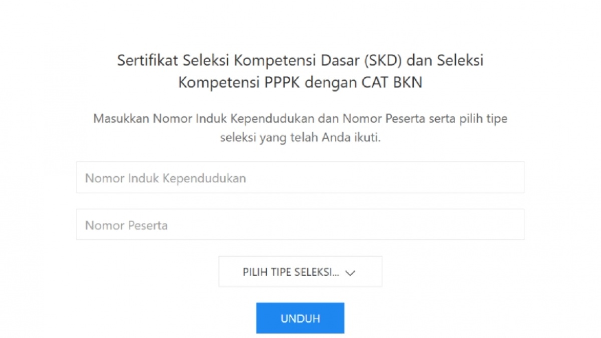 Link Download Sertifikat SKD CPNS 2024 Resmi dari BKN!