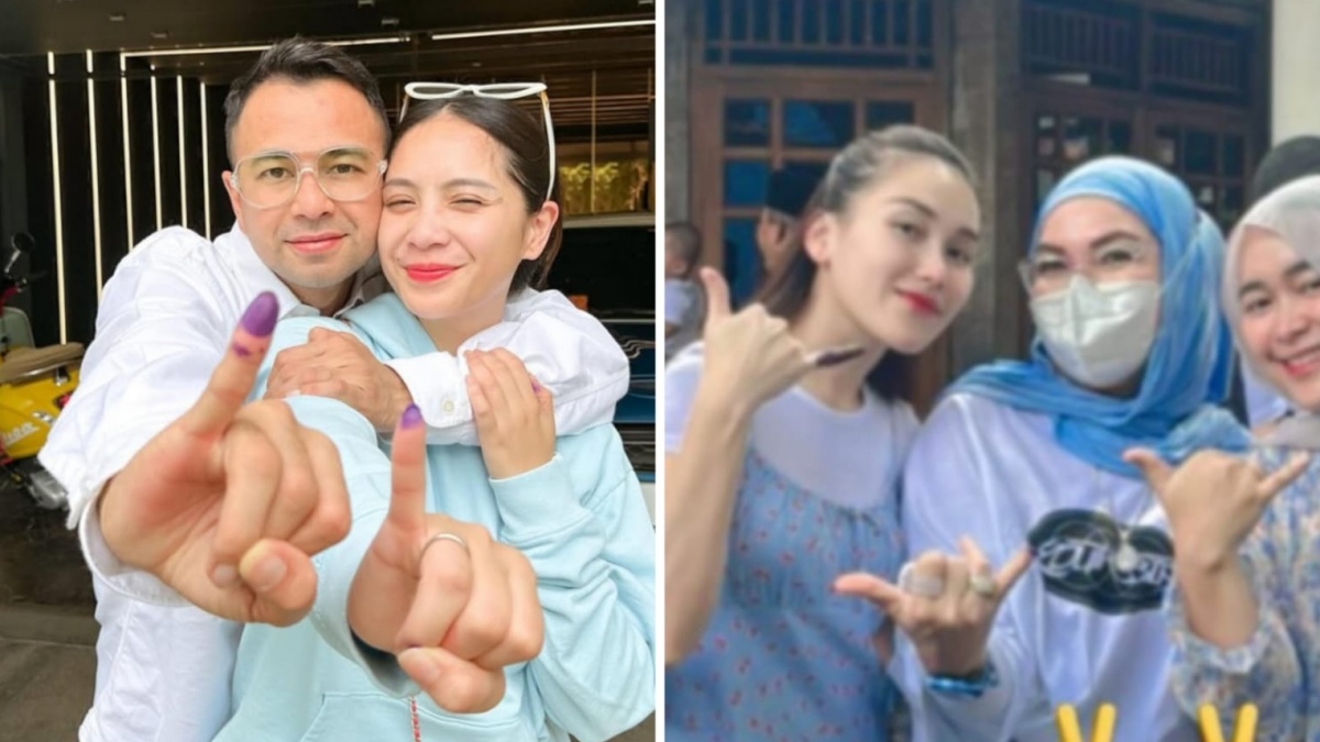 Beda Sikap Nagita Slavina dan Ayu Ting Ting Usai Nyoblos, Ada yang Melengos Hingga Buang Muka