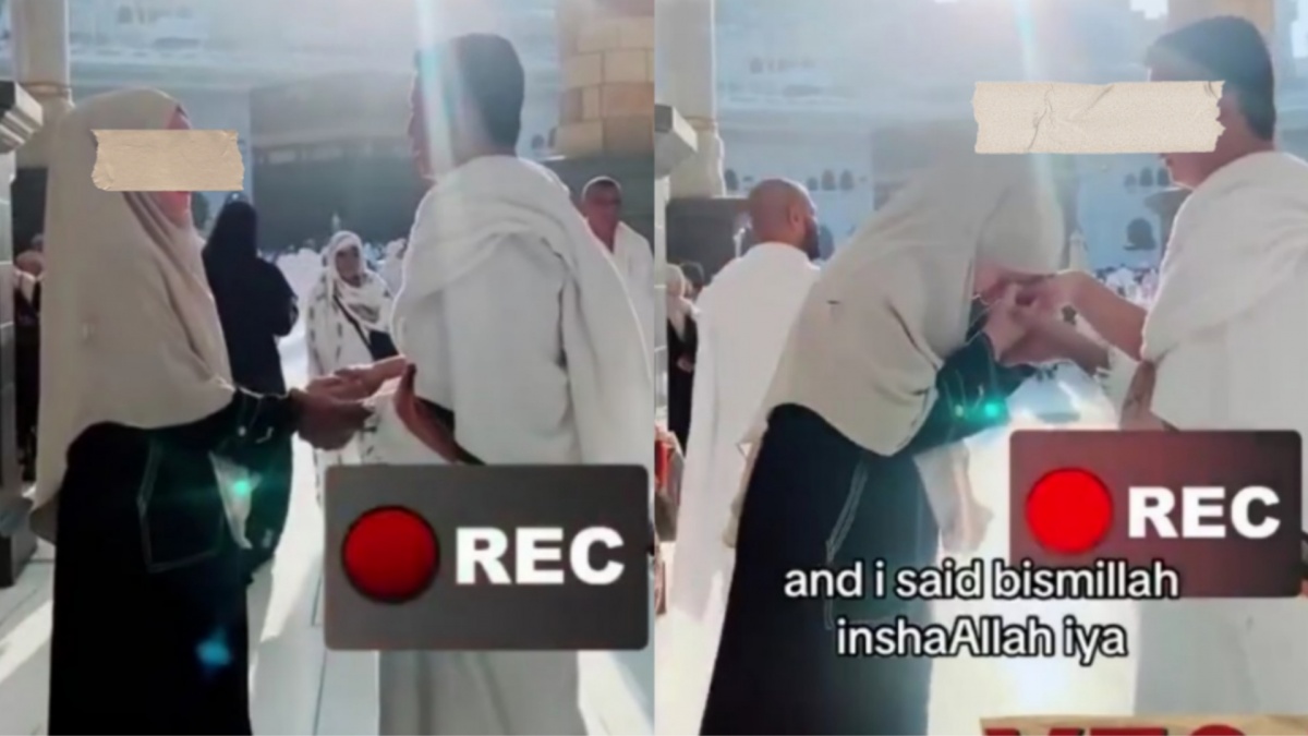 Viral Wanita Umrah Bareng Teman Pria hingga Dilamar di Depan Kabah: Netizen Langsung Meradang!