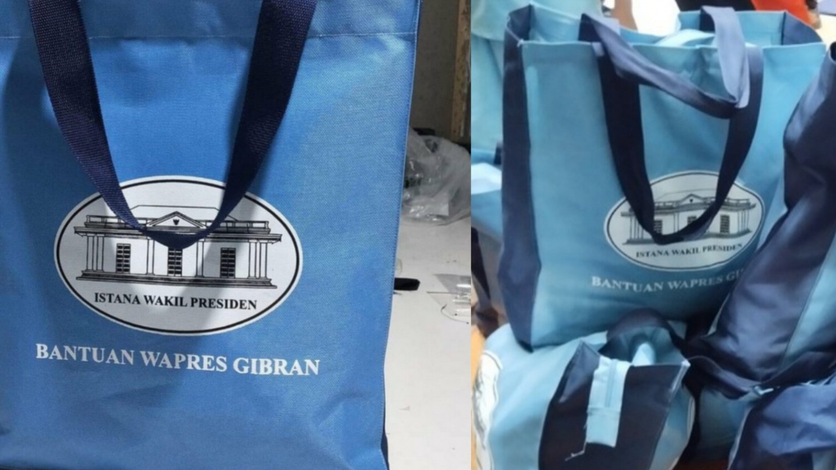 Namanya Tercantum di Tas Sembako 'Bantuan Wapres Gibran', Netizen: Pakai Uang Pribadi?