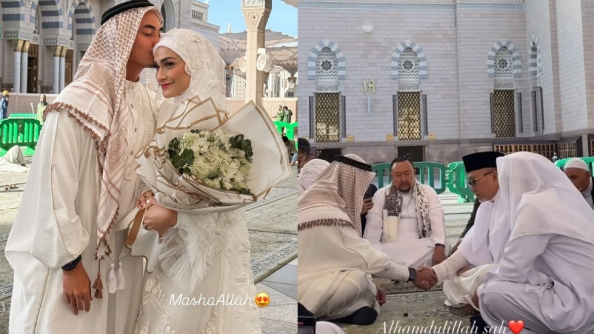 Zumi Zola dan Putri Zulhas Resmi Menikah di Madinah