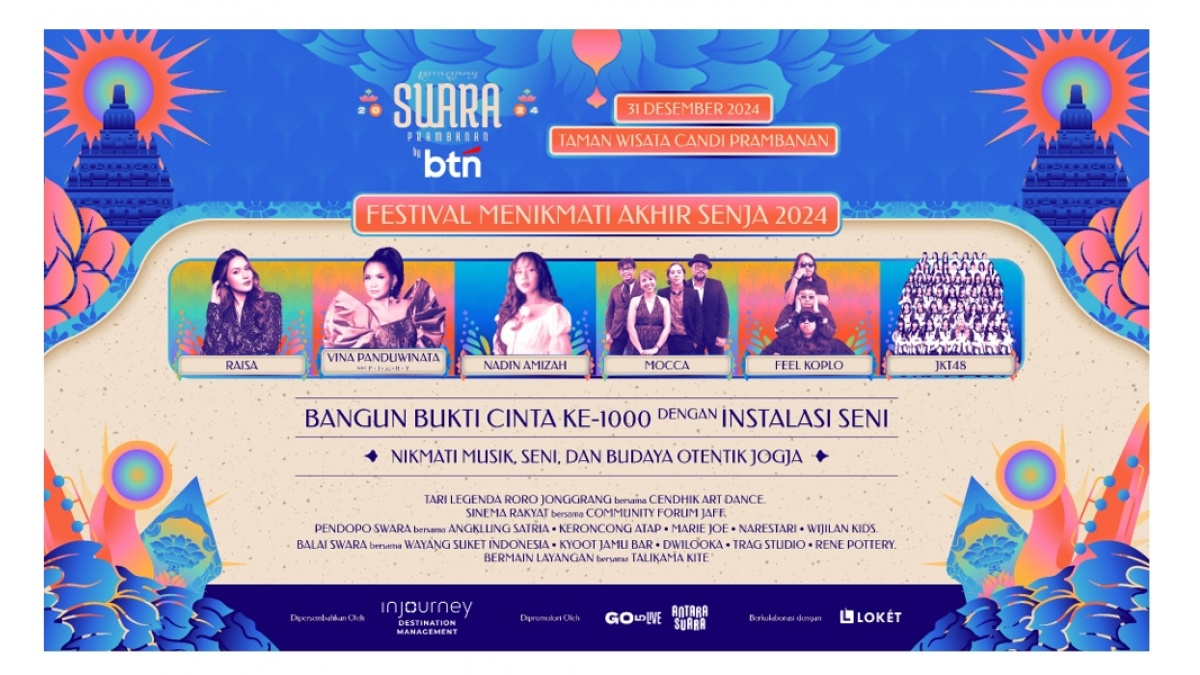 Ada Raisa Hingga JKT48 di Swara Prambanan 2024, Tahun Baruan di Jogja Terasa Lebih Istimewa