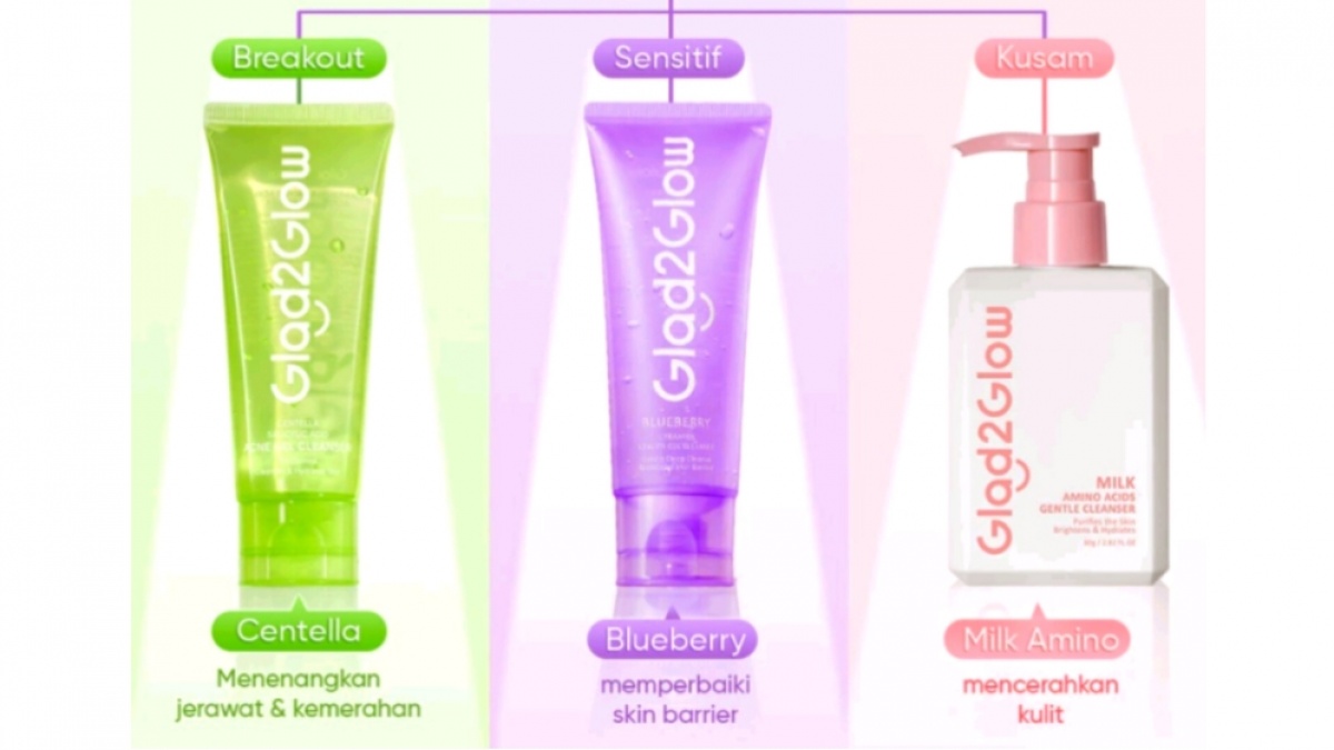 5 Sabun Cuci Muka Glad2Glow untuk Kulit Berminyak dan Berjerawat