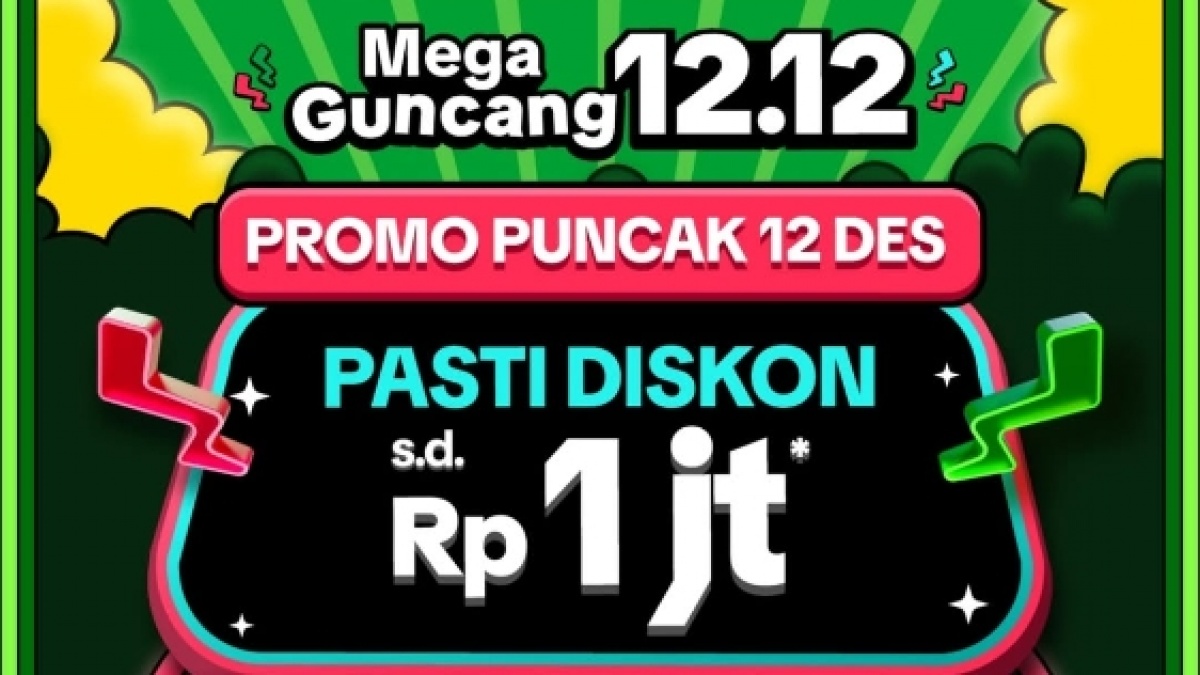 Promo 12.12 Tokopedia, Diskon Besar dan Bebas Ongkir Seluruh Indonesia
