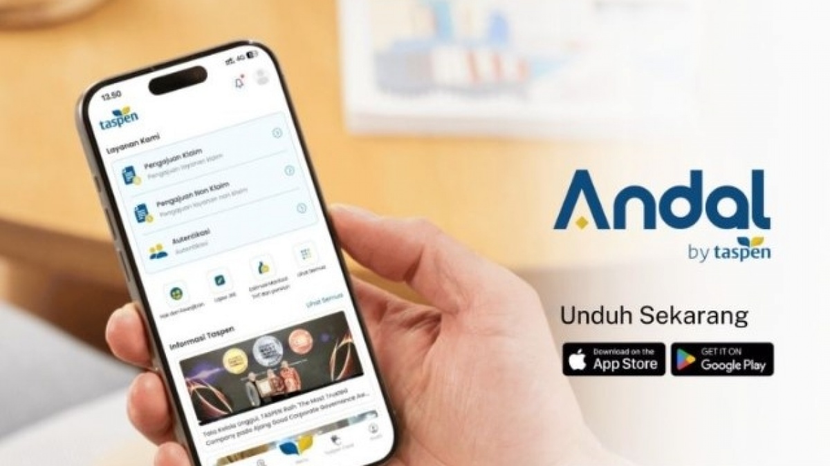 Andal Besutan Taspen Sudah Diunduh Lebih dari 1 Juta Peserta