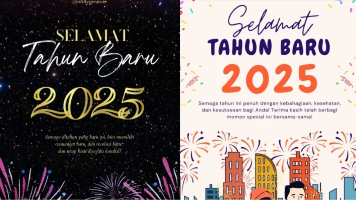 Sambut 2025 dengan Meriah! Download Gratis 40 Poster Ucapan Tahun Baru di Sini