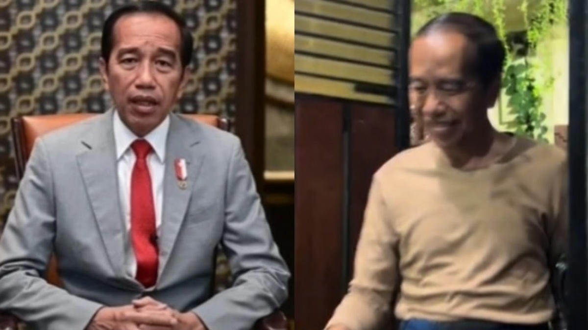 Jokowi Mendadak Keluar dari Balik Pagar Rumah Pakai Sarung, Bikin Kaget yang Merekam