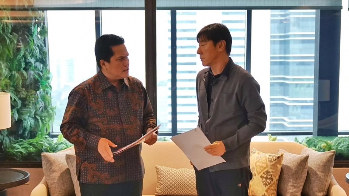 Detik-detik Shin Tae-yong Dipecat Erick Thohir