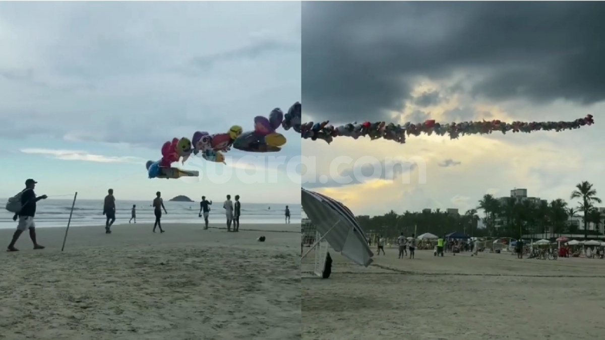 Viral Penjual Balon Tawarkan Dagangan dengan Cara Tak Biasa, Ada yang Siap Bayar Mahal