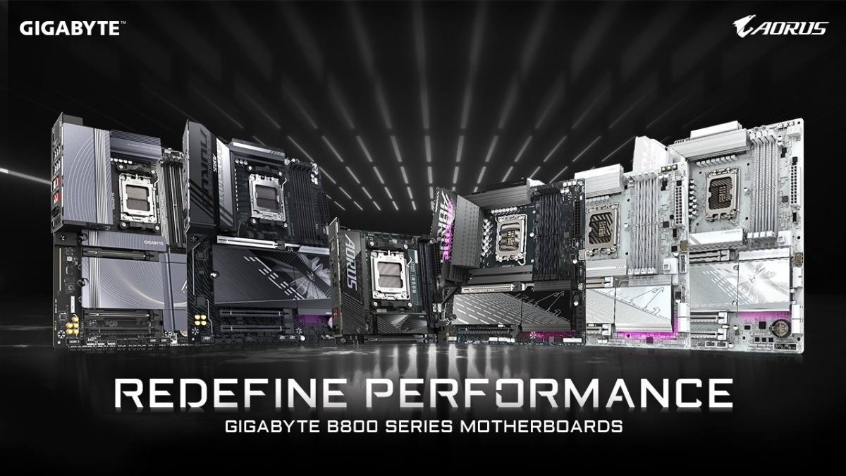 Gigabyte Rilis Motherboard Intel dan AMD Seri B800 Terbaru di CES 2025, Kini dengan Teknologi AI