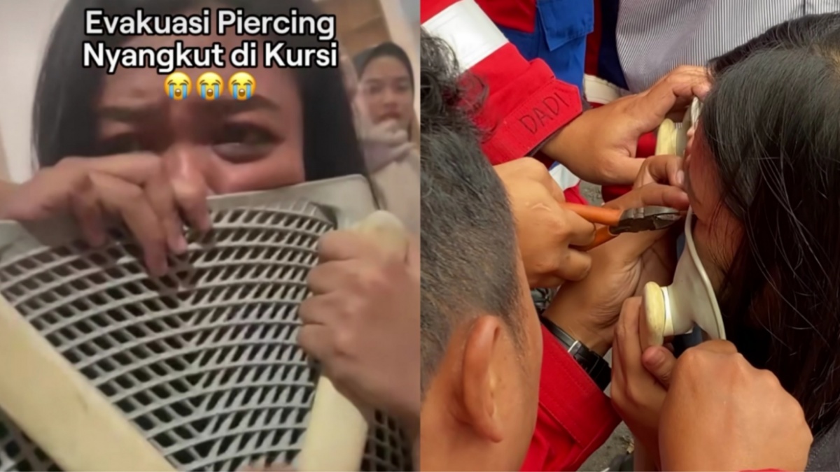 Viral karena Piercing Hidung Nyangkut hingga Dievakuasi ke Markas Damkar, Netizen Malah Salfok dengan Harga Kursi