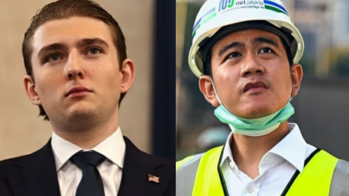 Sama-sama Anak Presiden, Barron Trump Dibandingkan dengan Gibran: Awas Maju Pilpres