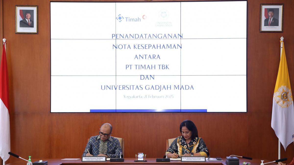 PT Timah dan UGM Tandatangani MoU Terkait Pendidikan, Penelitian dan Pengabdian ke Masyarakat
