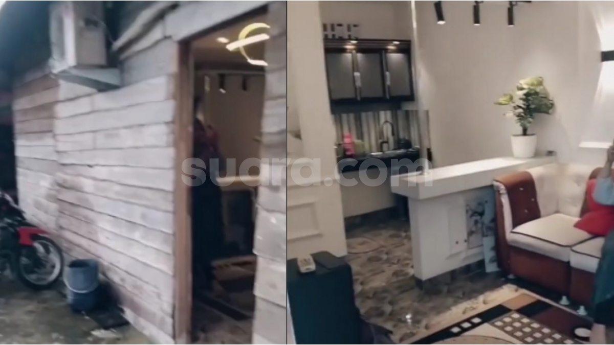 Viral Penampakan Rumah Gubuk dengan Interior Mewah Bikin Publik Melongo