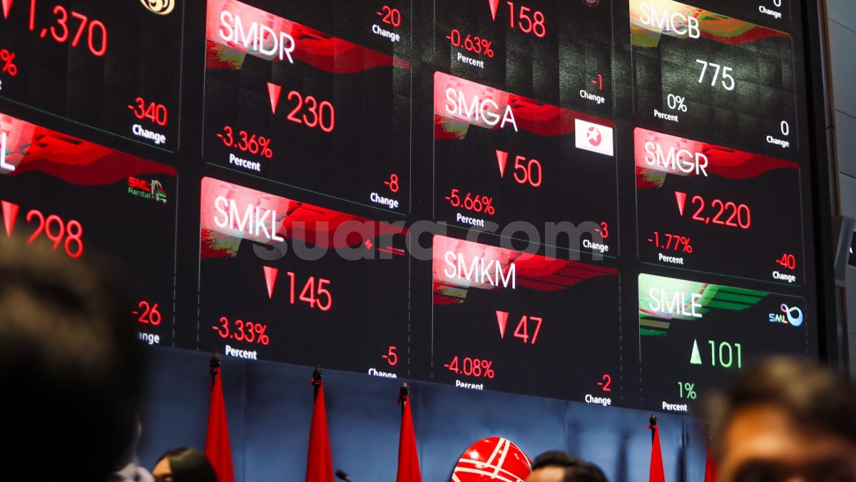 IHSG Meloyo di Sesi Pertama Gegara Defisit APBN, 438 Saham Kebakaran