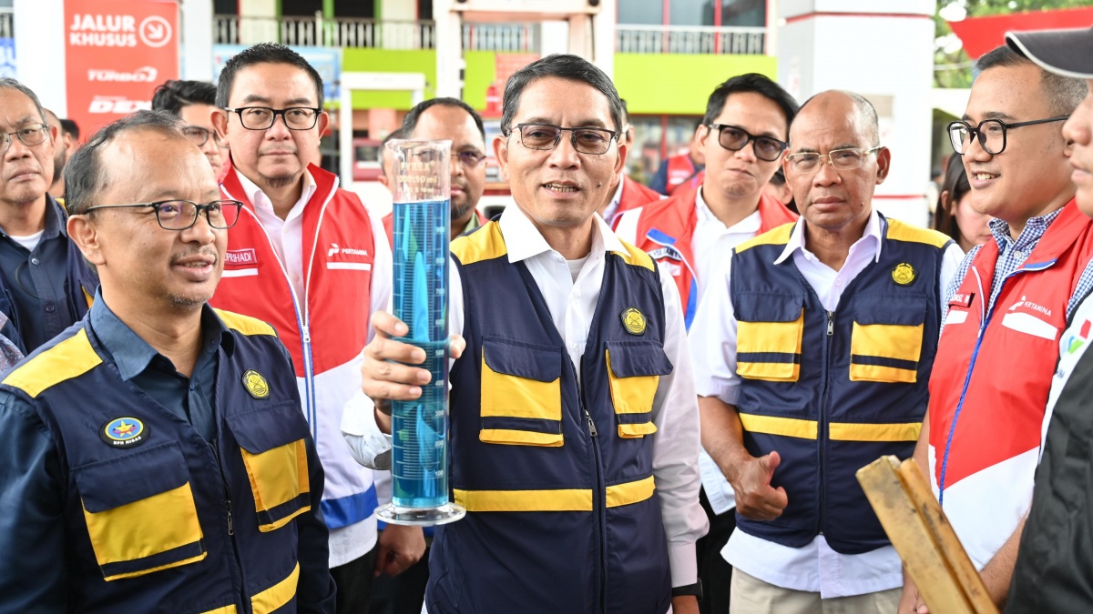 Kunjungi SPBU, Kementerian ESDM dan Pertamina Tinjau Pasokan dan Layanan BBM di Palembang Aman