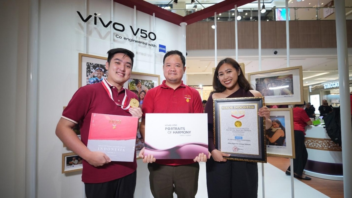 Vivo V50 Sukses Kantongi Rekor MURI
