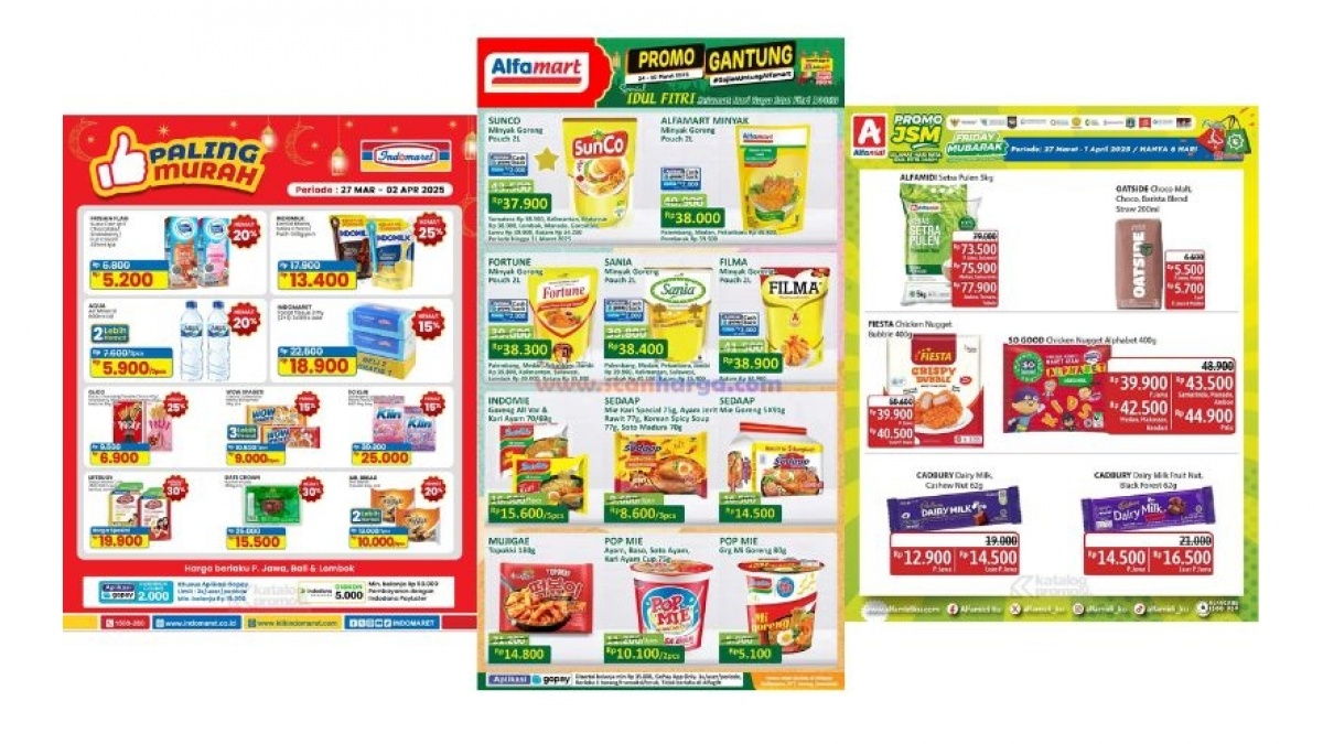 Katalog Promo JSM Alfamart, Indomaret, Alfamidi Minggu Ini, Serbu Diskon Jelang Lebaran!