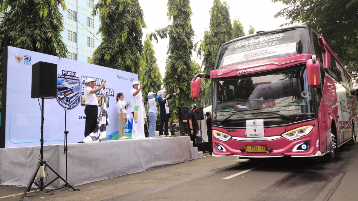 PTPN Group Ikut Kontribusi Mudik Gratis BUMN Berangkatkan 2.439 Peserta