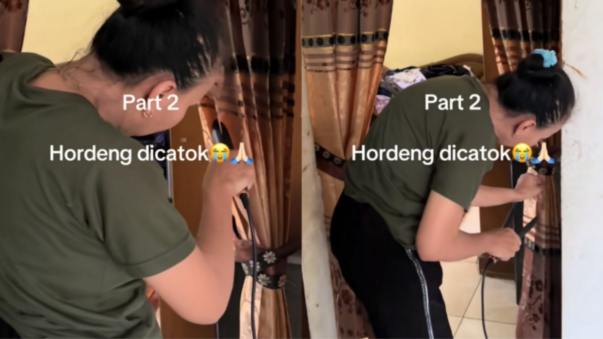 Persiapan Emak-emak Jelang Lebaran Viral, Gorden Sampai Dicatok Agar Sempurna!