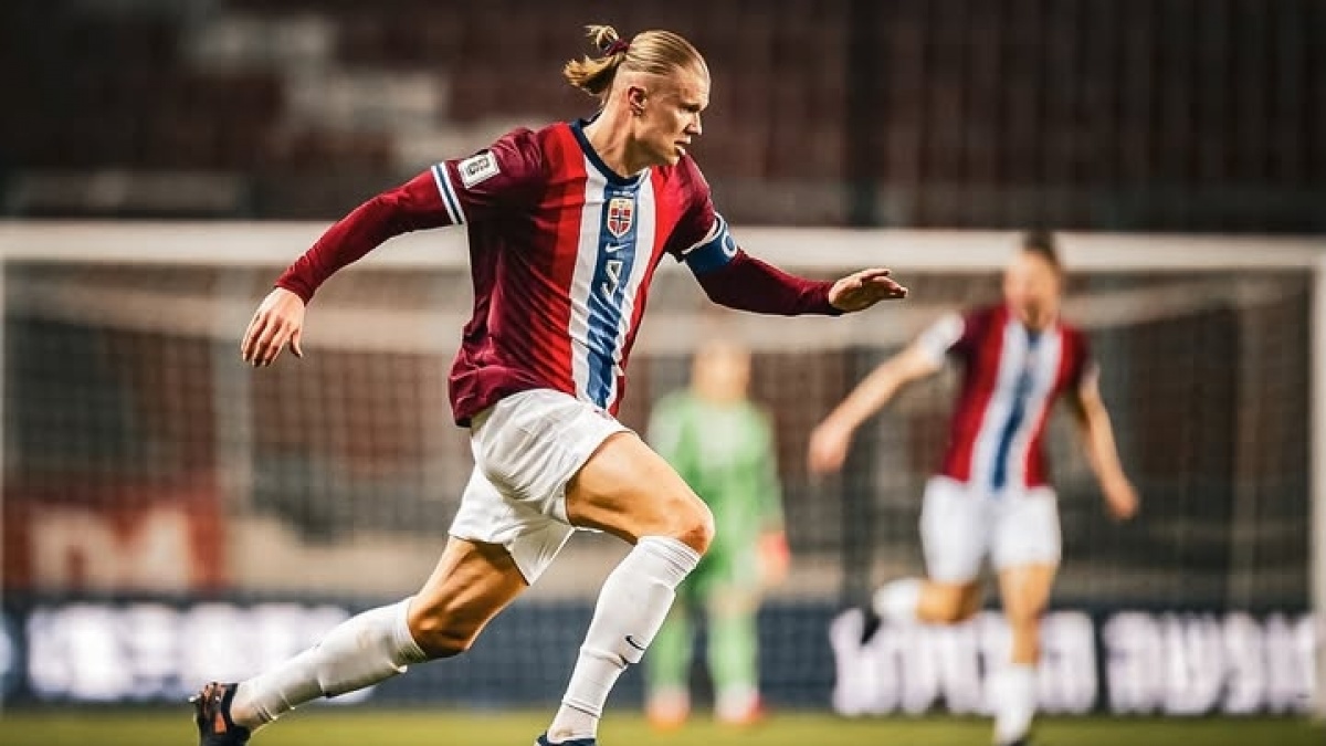 Norwegia Obrak-abrik Moldova 11-1, Erling Haaland Borong 5 Gol