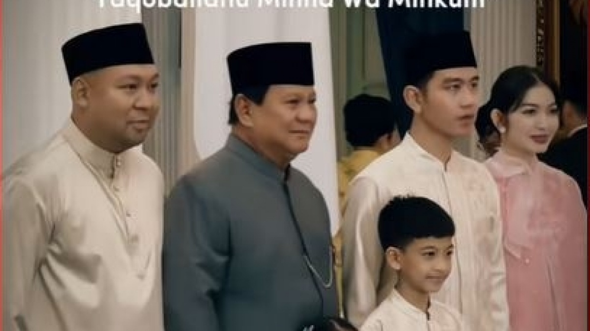 Gibran Ikut Tren Lebaran di TikTok, Intip Momen Akrab Bareng Prabowo dan Keluarga