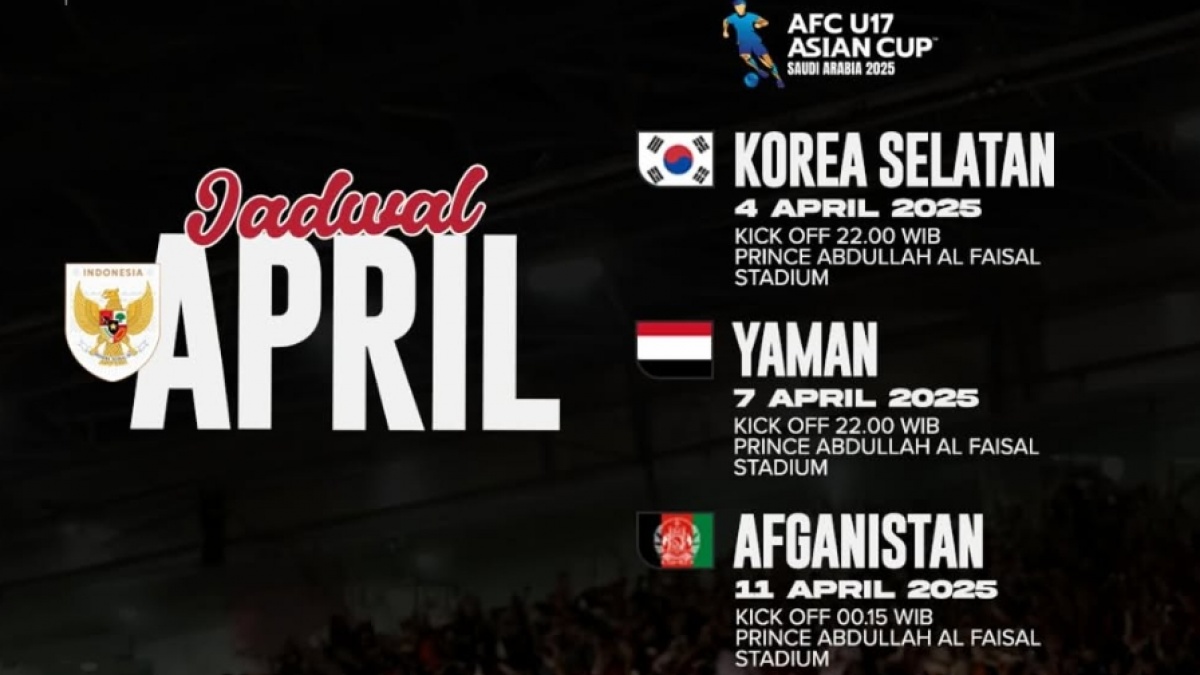 Jadwal Siaran Langsung dan Live Streaming Timnas Indonesia vs Afghanistan Grup C Piala Asia U-17