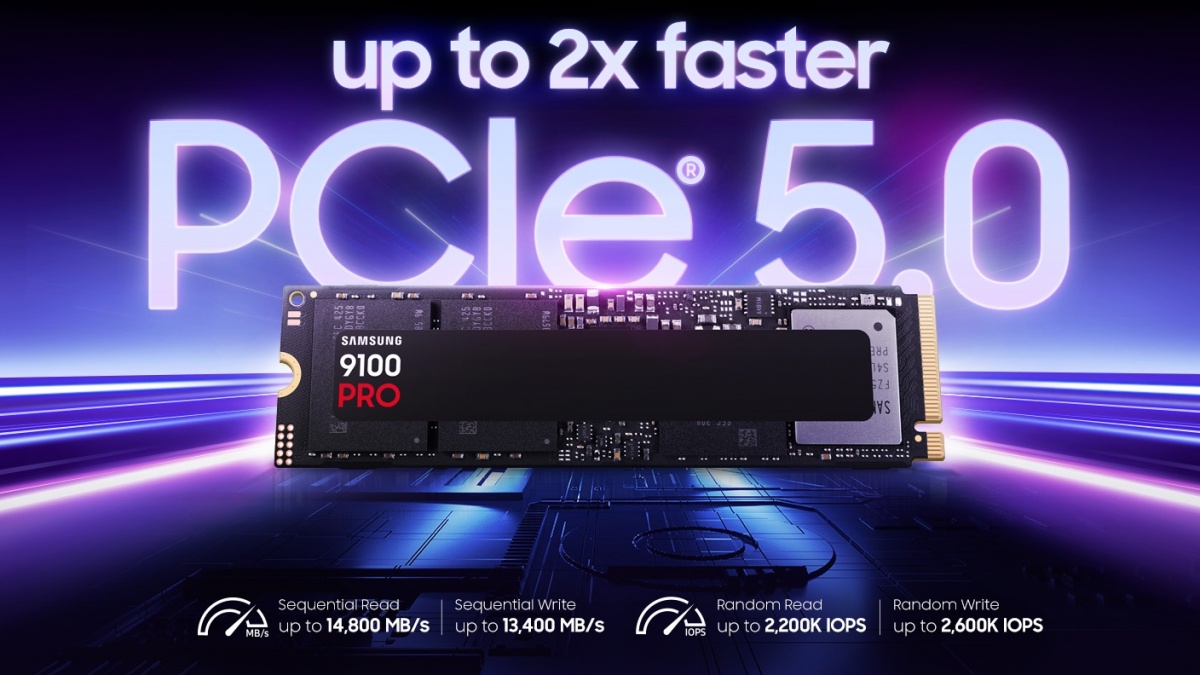 Samsung Luncurkan SSD 9100 PRO Series PCIe 5.0, Diklaim Tercepat Saat Ini