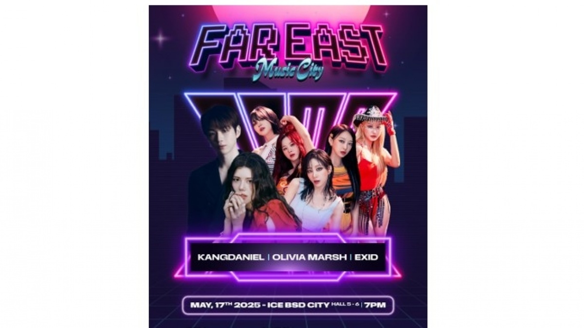 Far East Music City Umumkan Penjualan Tiket Kang Daniel, EXID & Olivia Marsh di Indonesia!