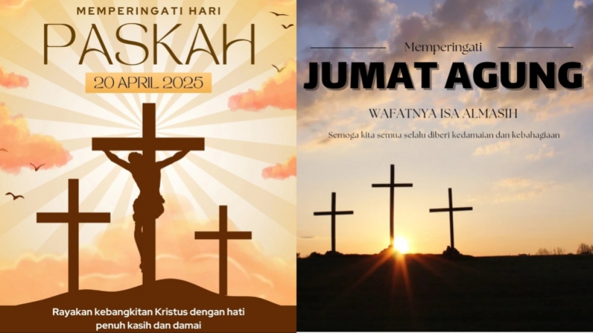 30 Gambar Jumat Agung dan Paskah 2025 untuk Ucapan Selamat, Download Gratis!