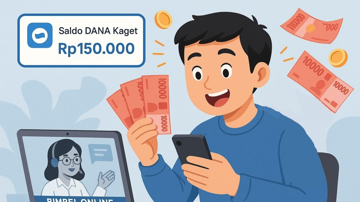 Dear Pelajar! Ini Link Saldo DANA Gratis Terbaru untuk Bayar Bimbel Online, Klaim Ratusan Ribu
