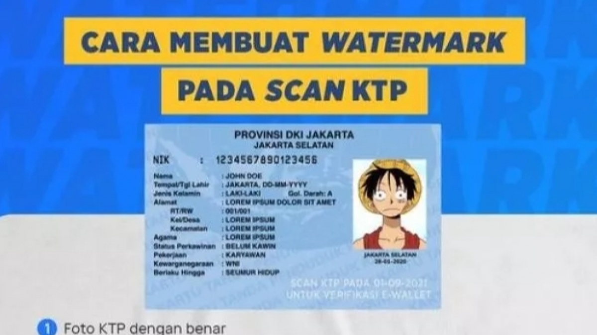 Cara Membuat Watermark Scan KTP Biar Tidak Disalahgunakan, Ikuti Panduan Ini