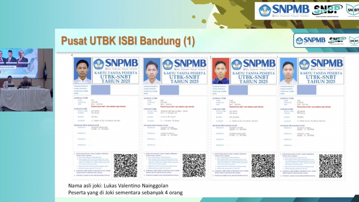 Tiga Mahasiswa ITB Diduga Jadi Joki SNPMB 2025 di UTBK Bandung, Edit Foto Identitas Pakai AI?