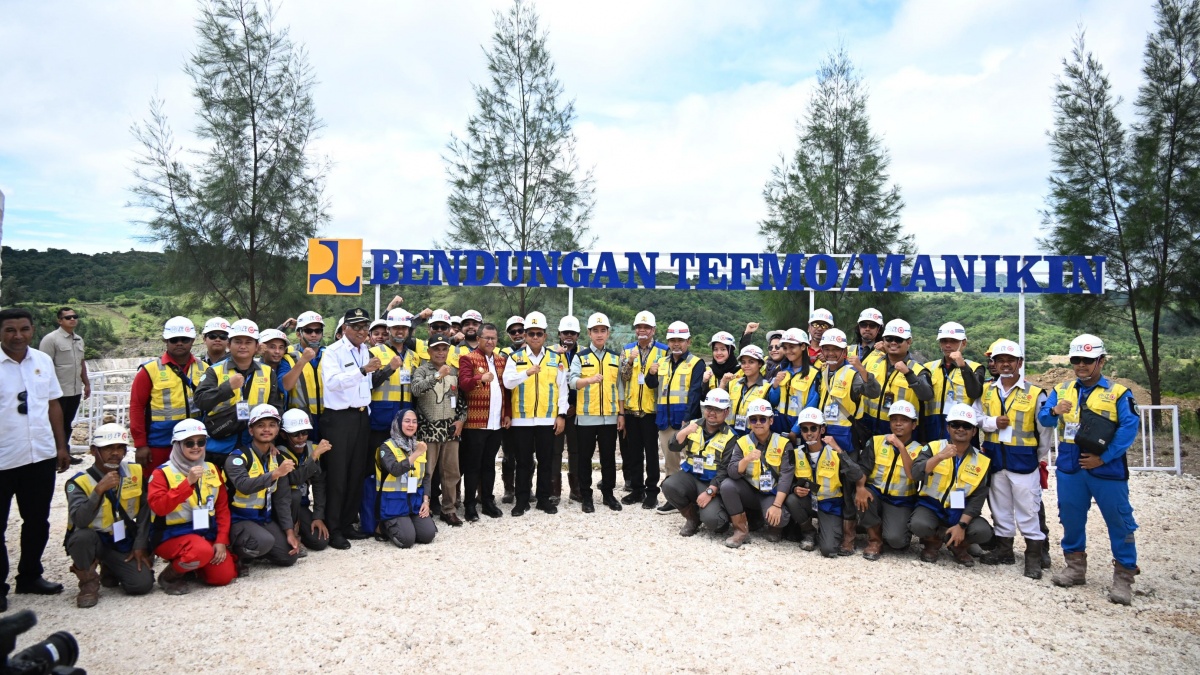 Buat Irigasi Hingga Pengendalian Banjir, Progres Pembangunan Bendungan Manikin Capai 83 Persen