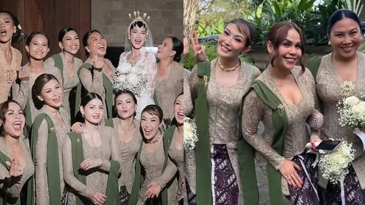 5 Potret Geng Menteri Ceria Jadi Bridesmaid Luna Maya, Nuansa Earth Tone Elegan