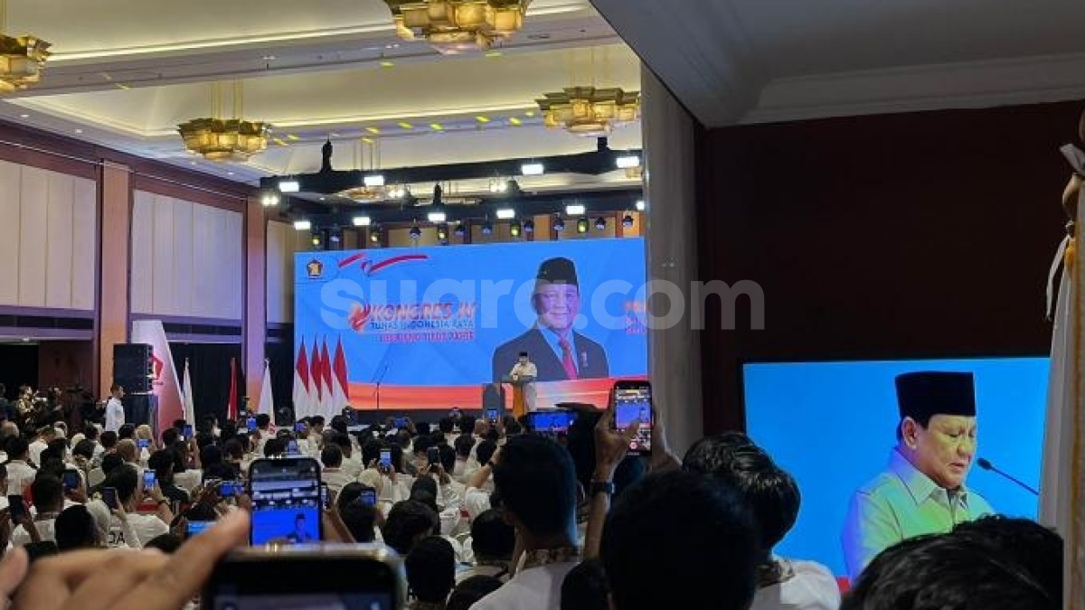 Ingatkan Kader Muda Tak Gembar-gembor Dua Periode, Prabowo: Saya Belum Satu Tahun Jalankan Amanah