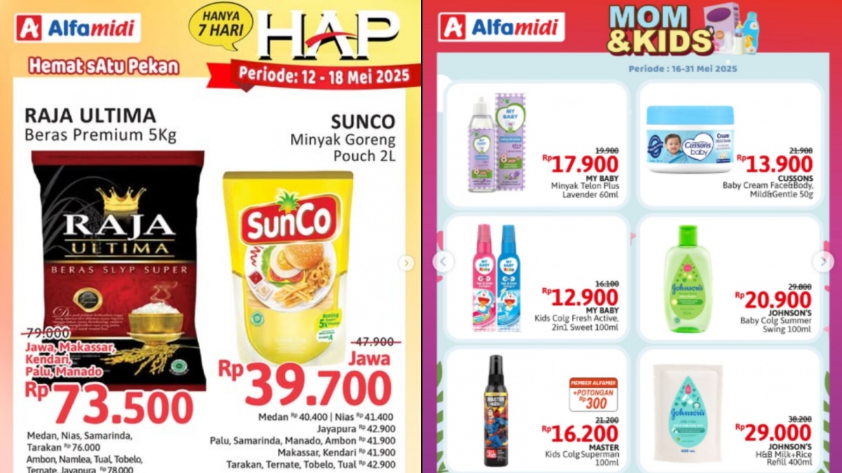 Kebutuhan Lengkap, Harga Bersahabat! Intip Katalog Promo Alfamidi Mei 2025