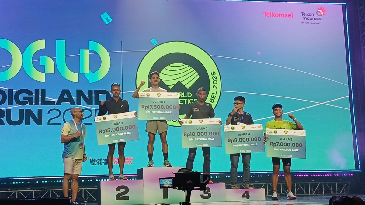 Tembus 12.500 Pelari, Peserta Digiland 2025 Mengalami Kenaikan Hingga 25 Persen