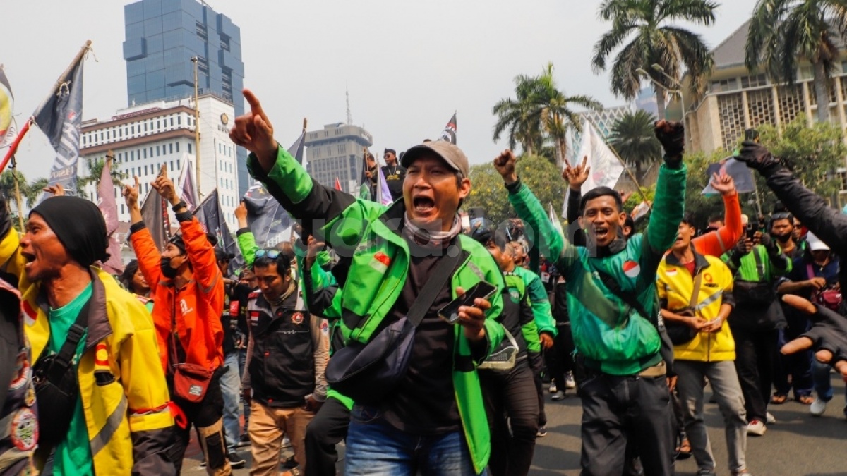Hari Ini Ojol Demo Besar-besaran, Konvoi dari Markas Garda Pukul 12.30 WIB ke Patung Kuda