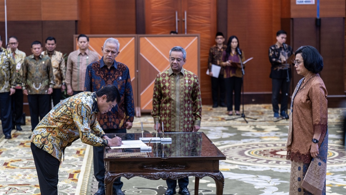 Lantik Pejabat Kemenkeu Baru dari Lingkungan TNI, Sri Mulyani Singgung Privilege Prabowo