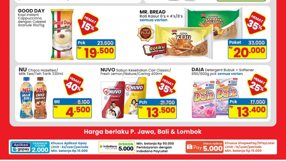 Daftar Lengkap Promo Indomaret Paling Murah Dimulai Hari Ini: Sabun, Detergen, Sampo, hingga Kopi