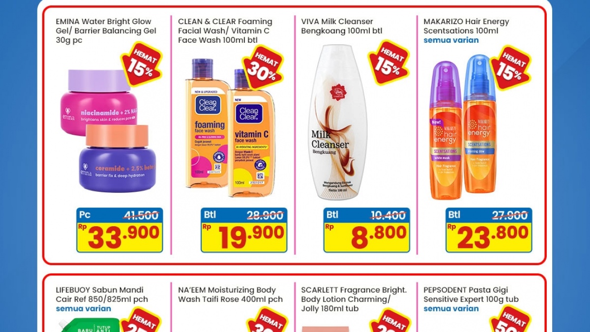 Promo Indomaret 29 Mei-11 Juni 2025: Skincare & Kebutuhan Pribadi Diskon hingga 50%!