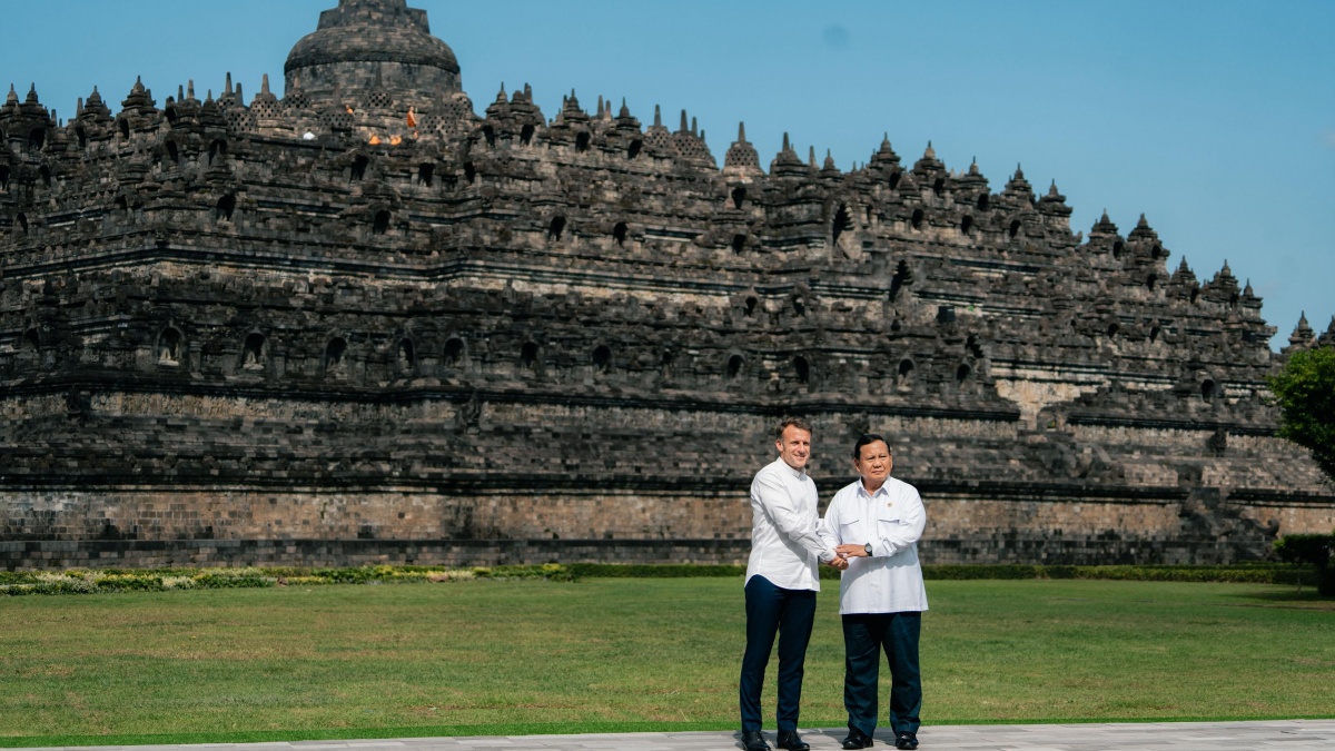 Apresiasi Indahnya Candi Borobudur, Presiden Macron Sebut Besarnya Peradaban Indonesia