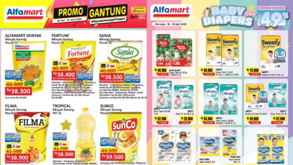 Promo Alfamart Hari Ini, Segera Manfaatkan Diskon Besar untuk Minyak Goreng hingga Popok Bayi