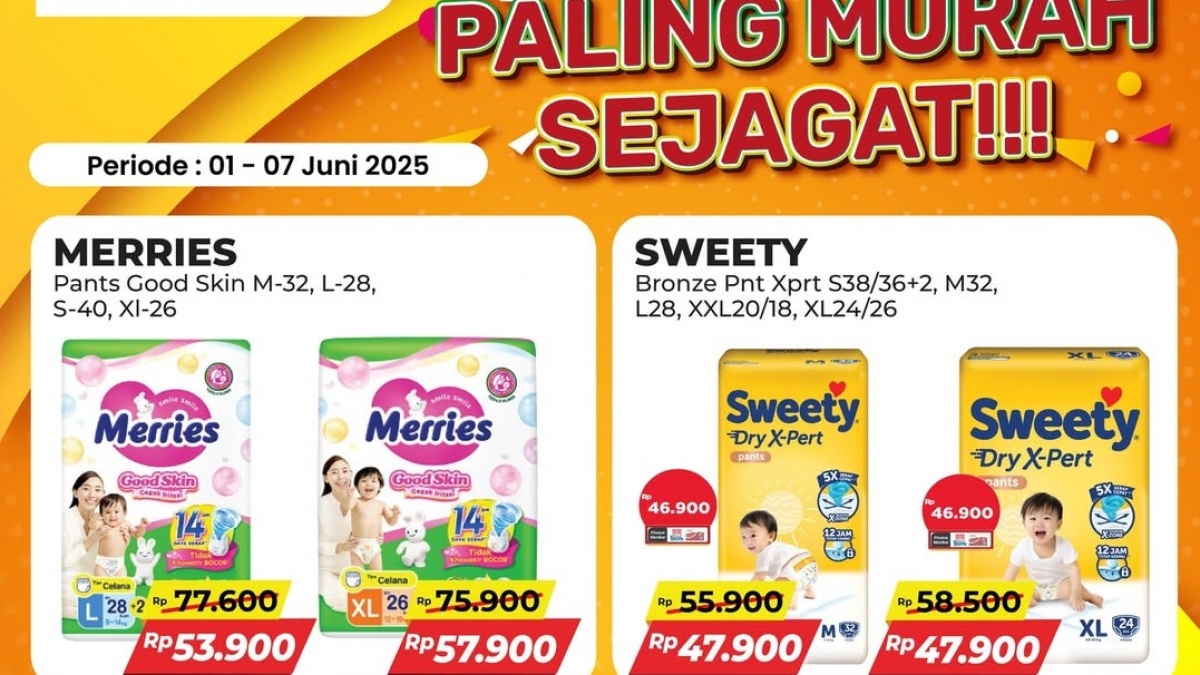 Katalog 44 Promo Alfamart Hari Ini 1 Juni 2025: Dari Mie Instan hingga Popok, Semua Diskon!