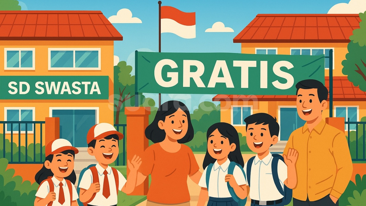 Apa Benar Semua SD dan SMP Swasta Gratis? Ini Penjelasan Pemerintah